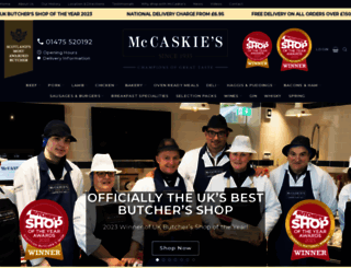 mccaskiebutcher.co.uk screenshot