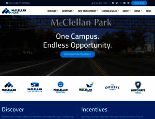mcclellanpark.com screenshot