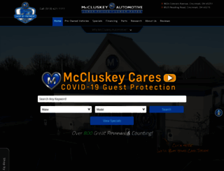 mccluskeyautomotive.com screenshot