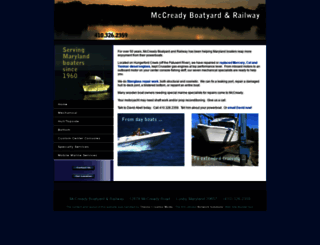 mccreadyboatyardrailway.net screenshot