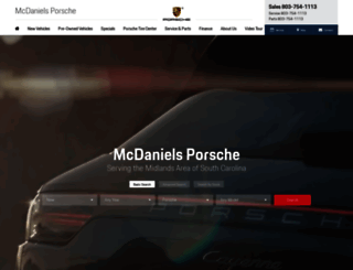 mcdanielsporsche.com screenshot