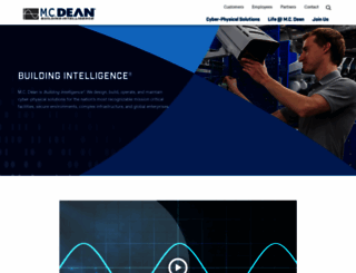 mcdean.com screenshot