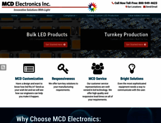 mcdelectronics.com screenshot