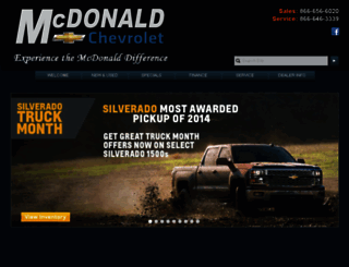 mcdonaldchevy.com screenshot