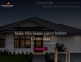 mcdonaldjoneshomes.com.au screenshot