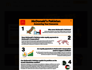 mcdonalds.com.pk screenshot