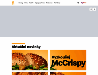mcdonalds.cz screenshot