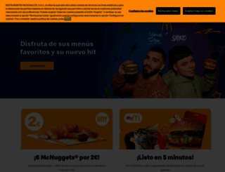 mcdonalds.es screenshot