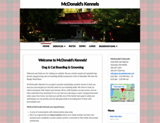 mcdonaldskennels.com screenshot
