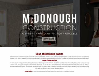 mcdonoughconstructionllc.com screenshot