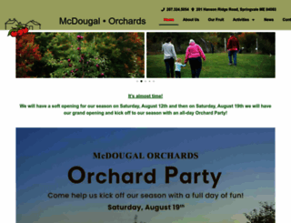 mcdougalorchards.com screenshot