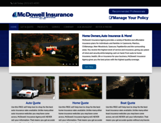mcdowell-insurance.com screenshot
