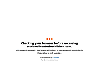 mcdowellcenterforchildren.com screenshot