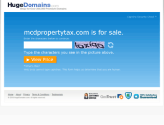 mcdpropertytax.com screenshot
