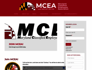 mcea.org screenshot