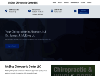mcelroychiropractic.com screenshot