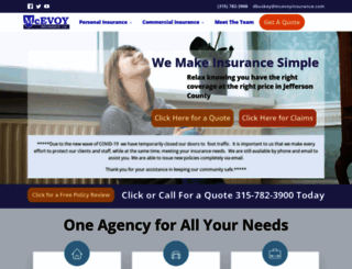 mcevoyinsurance.com screenshot