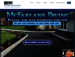 mcfarlanepaving.com screenshot