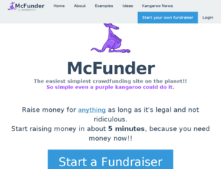 mcfunder.com screenshot