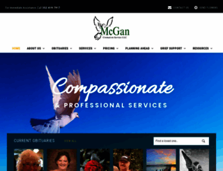 mcgancremation.com screenshot