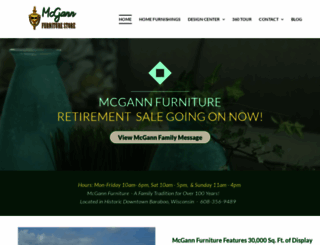 mcgannfurniturestore.com screenshot