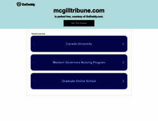 mcgilltribune.com screenshot