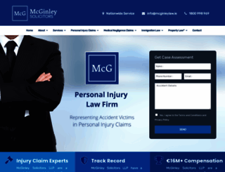 mcginleylaw.ie screenshot