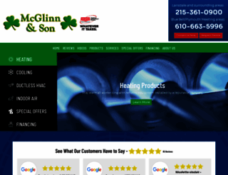 mcglinnhvac.com screenshot