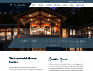 mcgowanhomes.com.au screenshot