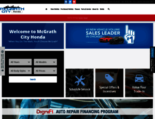 mcgrathcityhonda.com screenshot