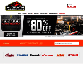 mcgrathpowersports.com screenshot