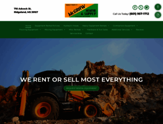 mcgrawrental.com screenshot