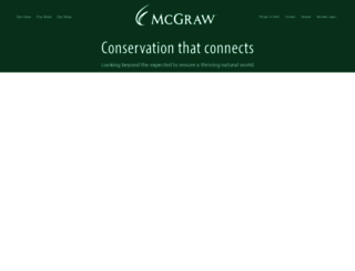 mcgrawwildlife.org screenshot