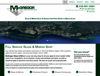 mcgregorglassandmirror.com screenshot