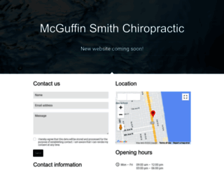 mcguffinsmithchiros.com screenshot