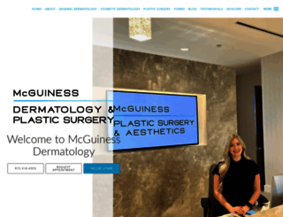 mcguinessdermatology.com screenshot