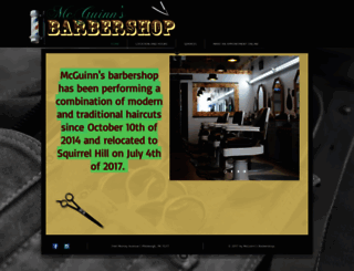 mcguinnsbarbershop.com screenshot