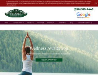 mcgunniglechiropractic.com screenshot