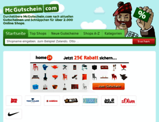 mcgutschein.org screenshot
