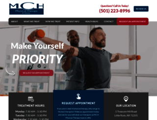mchphysicaltherapy.com screenshot