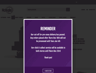 mchughs.ie screenshot