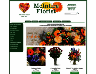 mcintireflorist.com screenshot