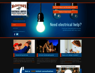 mcintyreselectric.com screenshot