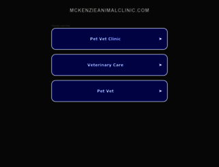 mckenzieanimalclinic.com screenshot