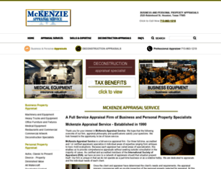 mckenzieappraisalservice.com screenshot