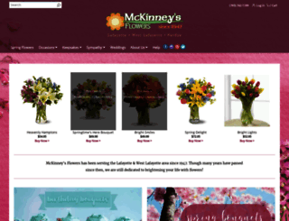 mckinneysflowers.com screenshot
