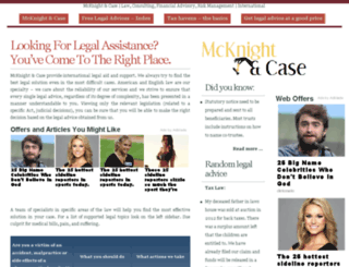 mcknightcase.com screenshot