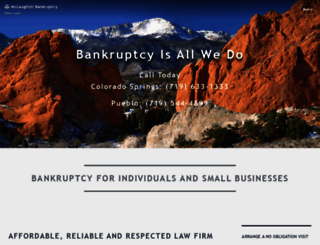 mclaughlinbankruptcy.com screenshot
