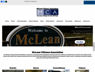 mcleancitizens.org screenshot