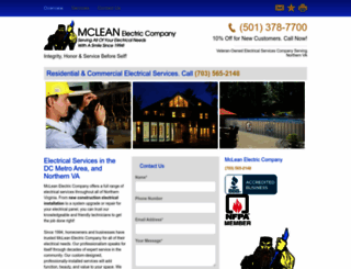 mcleanelectricva.com screenshot
